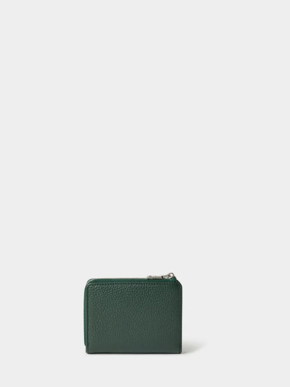 Osprey London Green The Core Medium Leather Zip Matinee Purse