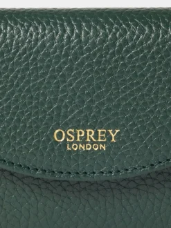 Osprey London Green The Core Small Leather Matinee Purse