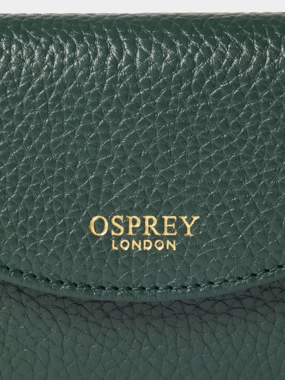 Osprey London Green The Core Small Leather Matinee Purse