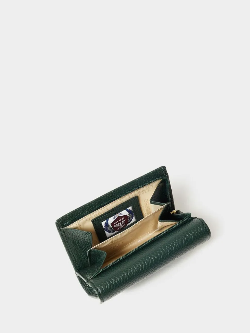 Osprey London Green The Core Small Leather Matinee Purse