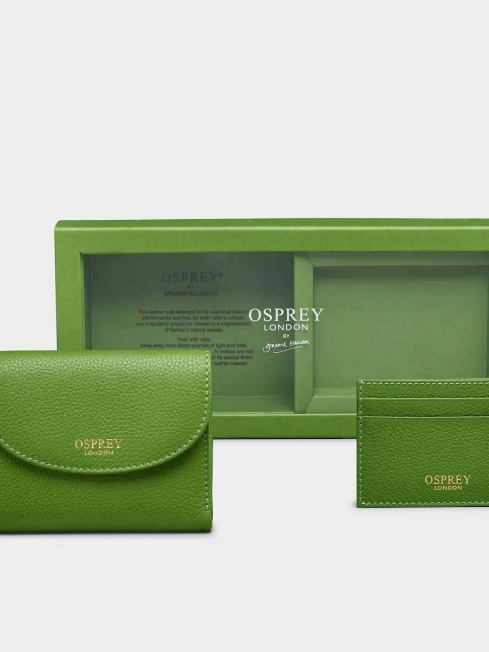 Osprey London Green The Tilly Leather Purse Gift Set