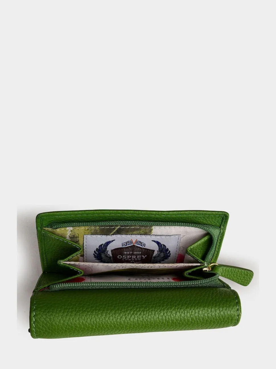 Osprey London Green The Tilly Leather Purse Gift Set
