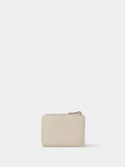 Osprey London Natural The Core Medium Leather Zip Matinee Purse