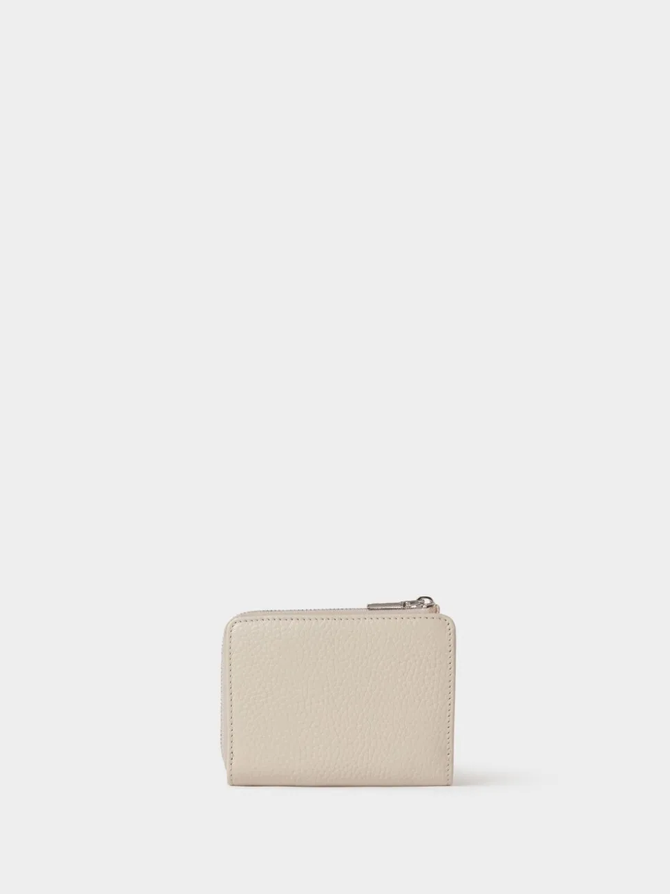 Osprey London Natural The Core Medium Leather Zip Matinee Purse