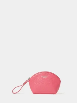 Osprey London Pink The Neptune Leather Mirror Card Holder & Small Pouch