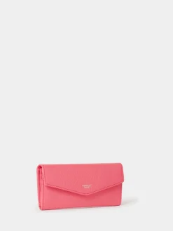 Osprey London Pink The Neptune Leather Purse & Card Holder Set