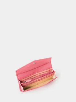 Osprey London Pink The Neptune Leather Purse & Card Holder Set