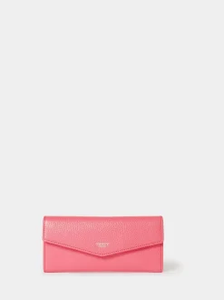 Osprey London Pink The Neptune Leather Purse & Card Holder Set