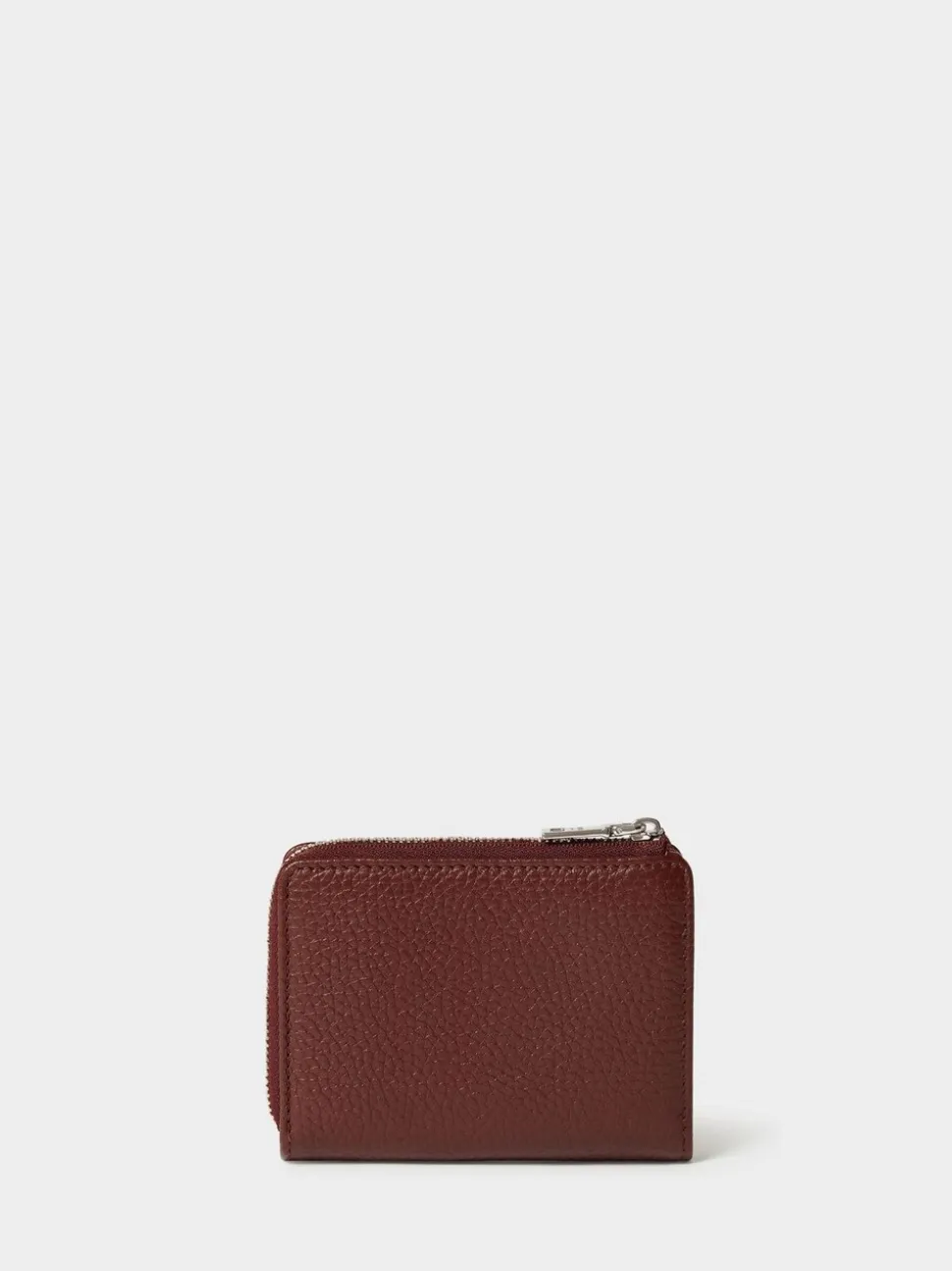 Osprey London Red The Core Medium Leather Zip Matinee Purse