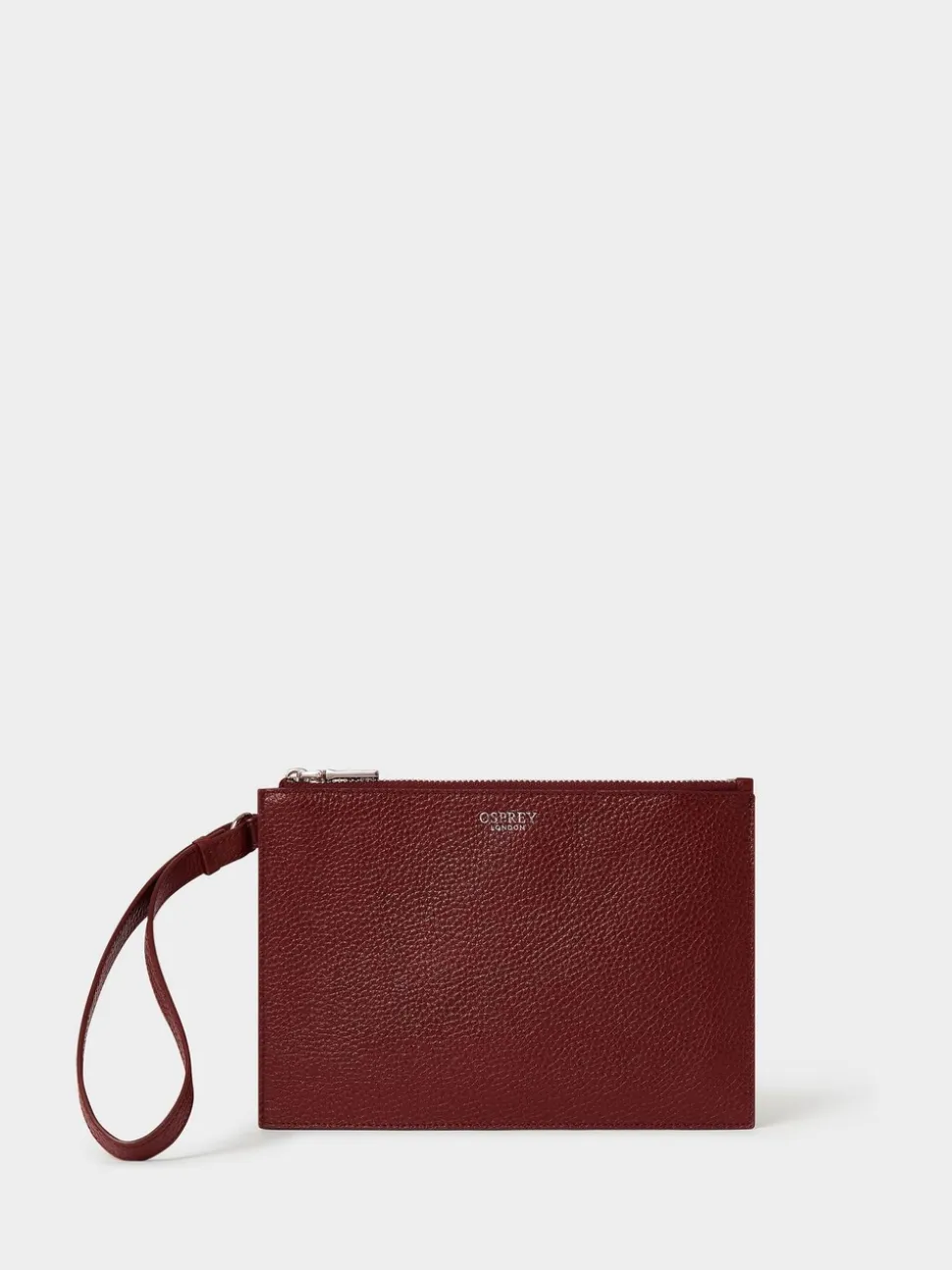 Osprey London Red The Core Large Leather Pouch
