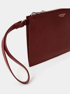 Osprey London Red The Core Large Leather Pouch
