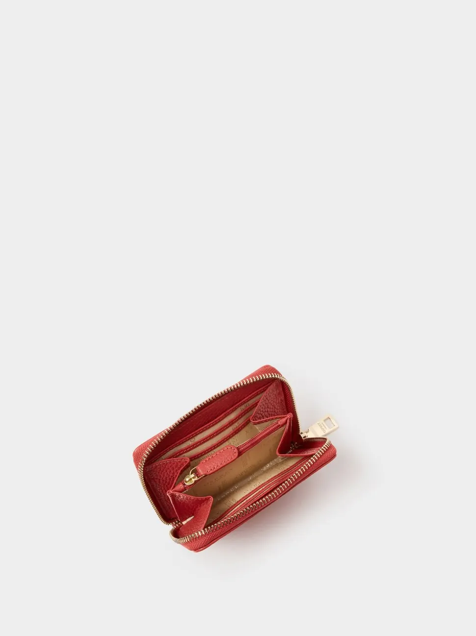 Osprey London Red The Core Small Leather Zip Around Purse