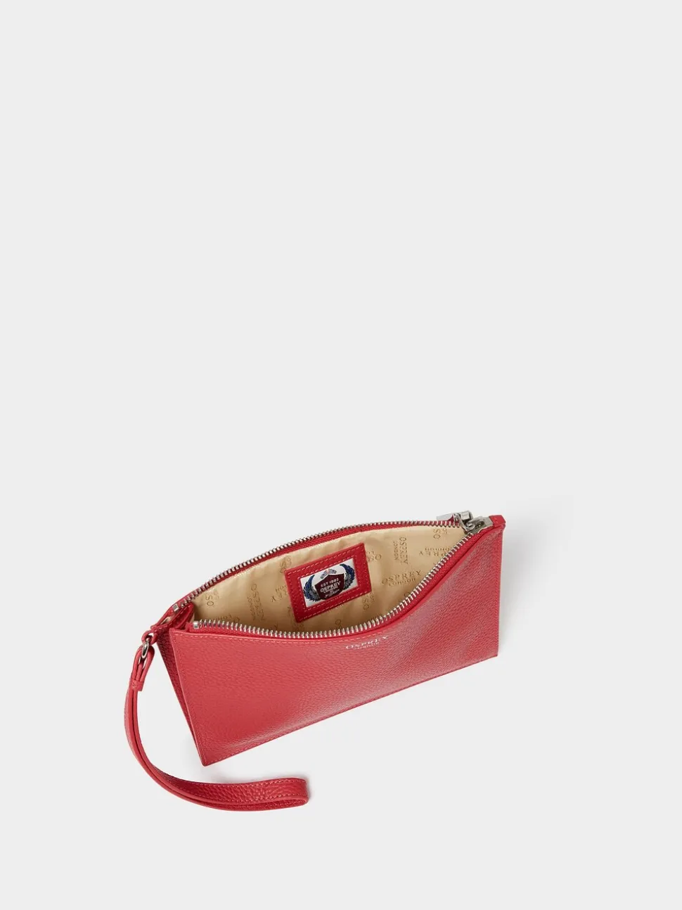 Osprey London Red The Core Large Leather Pouch