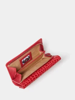 Osprey London Red The Kellie Leather Matinee Purse