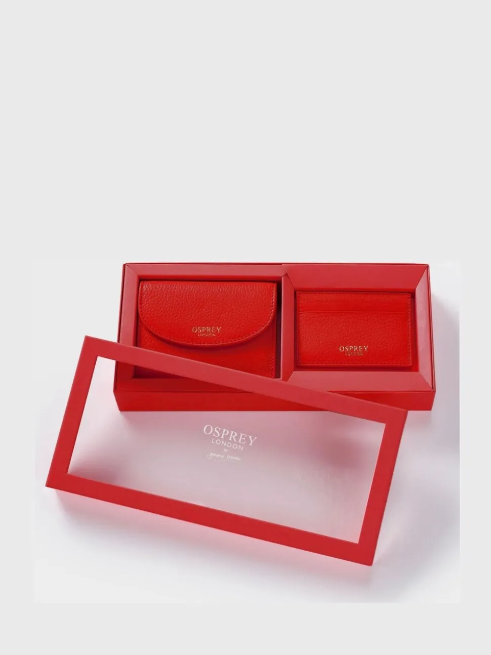 Osprey London Red The Tilly Leather Purse Gift Set