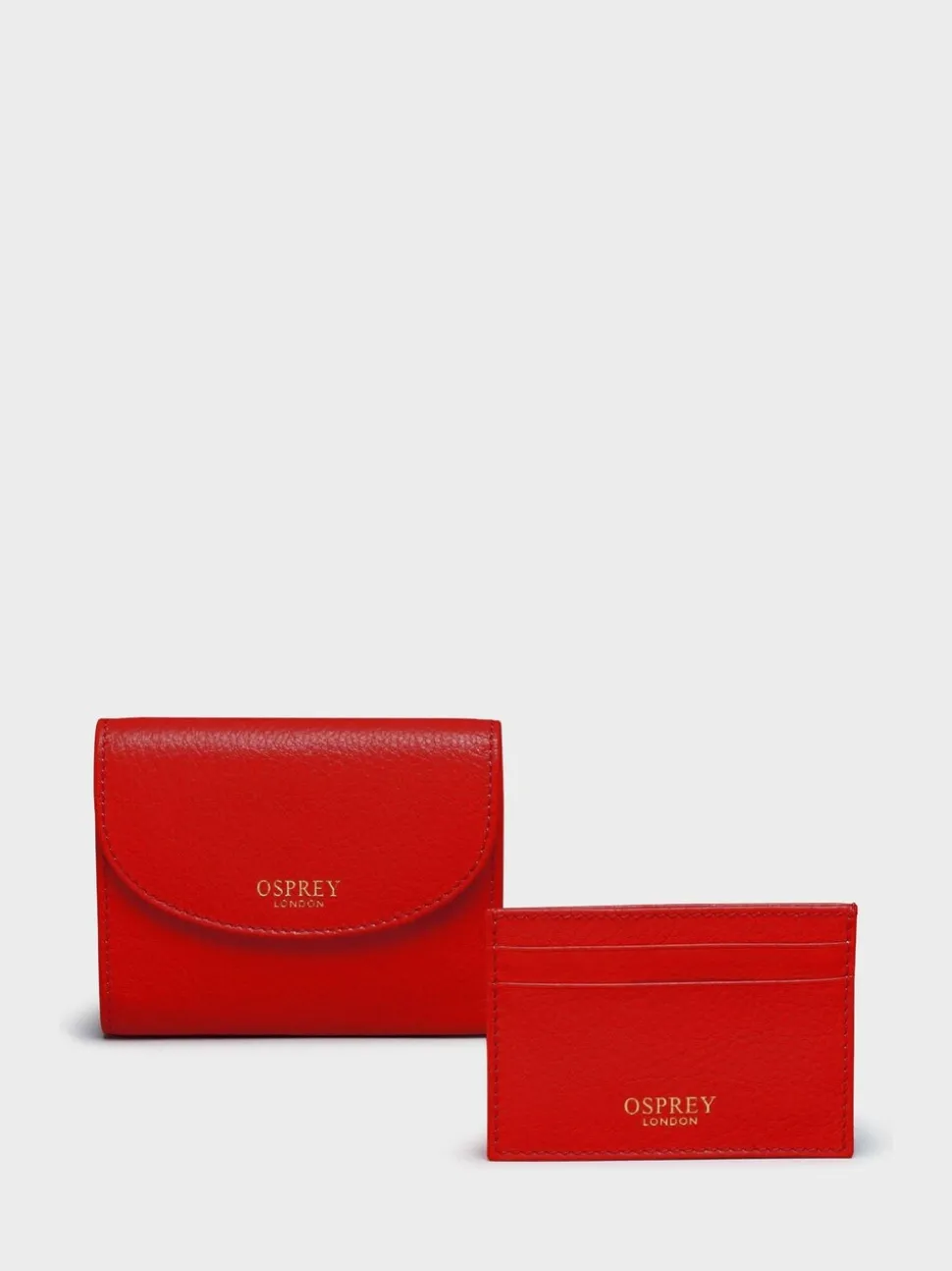Osprey London Red The Tilly Leather Purse Gift Set