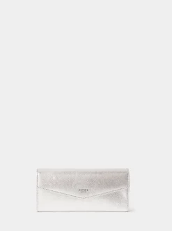Osprey London Silver The Neptune Leather Purse & Card Holder Set