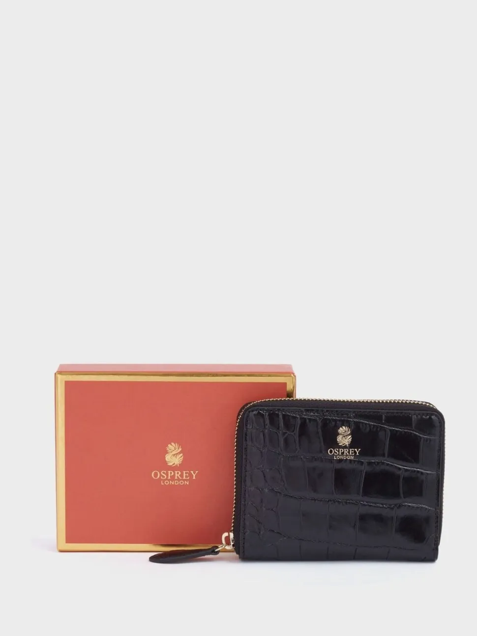 OSPREY LONDON Wentworth Italian Leather Medium Zip Purse