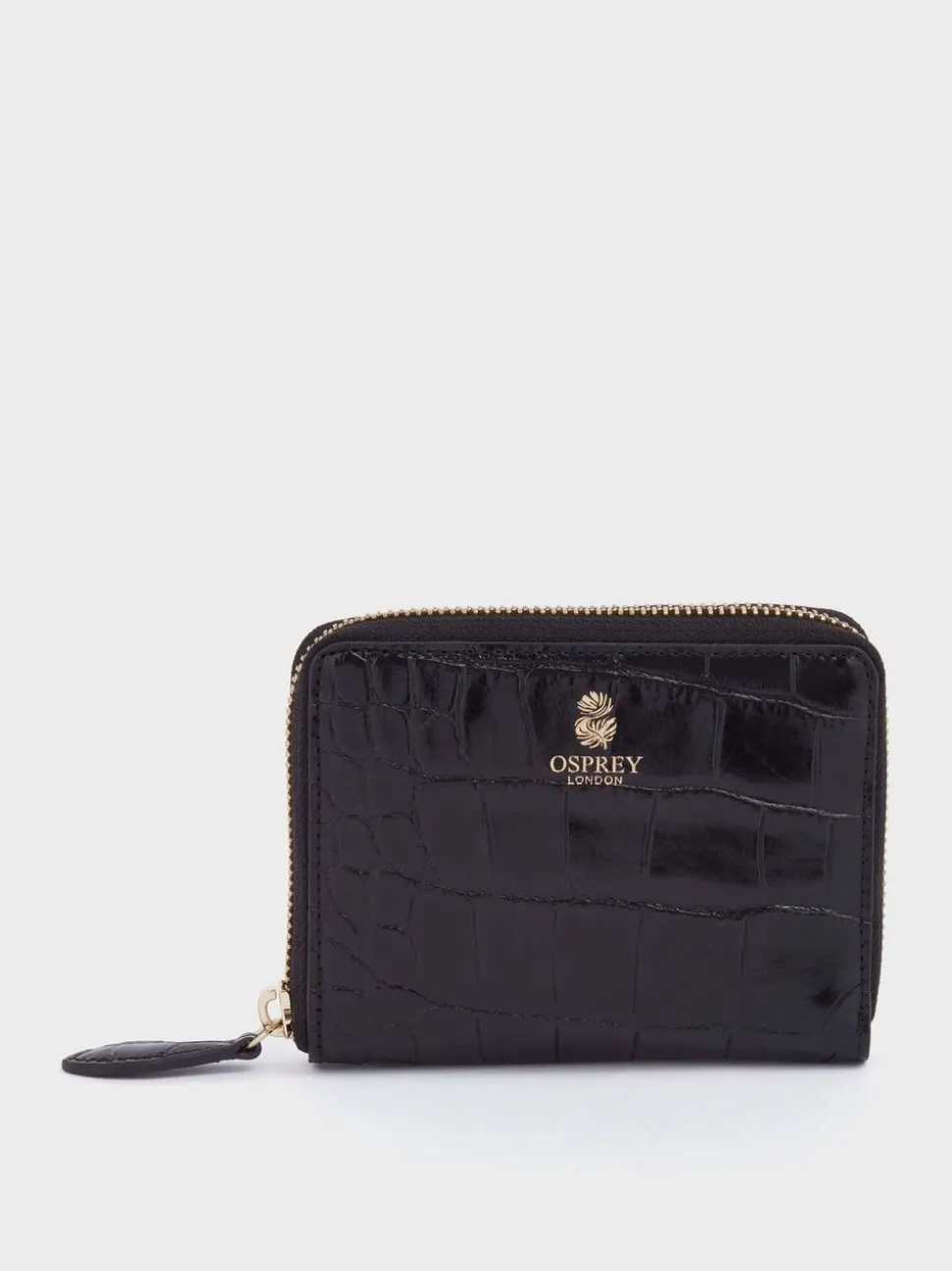 OSPREY LONDON Wentworth Italian Leather Medium Zip Purse