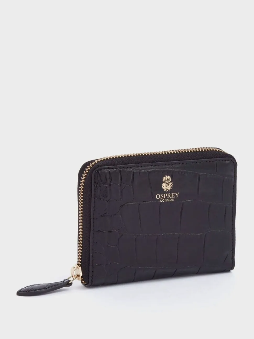 OSPREY LONDON Wentworth Italian Leather Medium Zip Purse