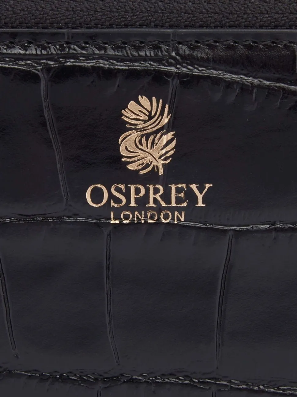 OSPREY LONDON Wentworth Italian Leather Medium Zip Purse
