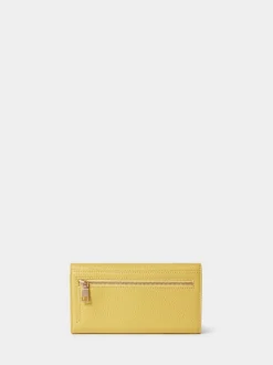Osprey London Yellow The Core Medium Leather Matinee Purse