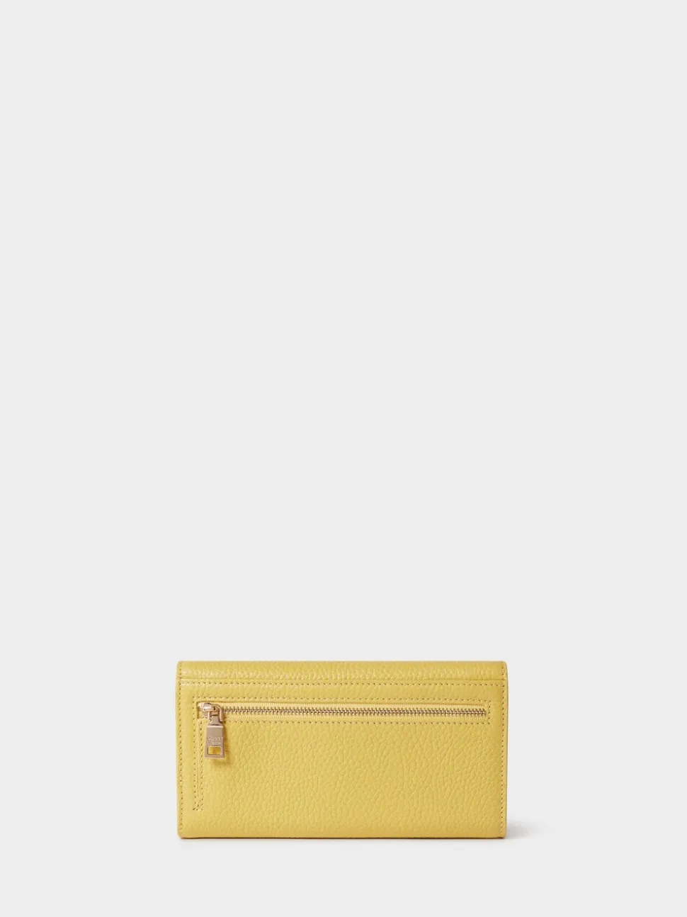 Osprey London Yellow The Core Medium Leather Matinee Purse