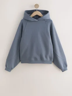Pale Blue Relaxed Fit Heavyweight Regular Length Hoodie