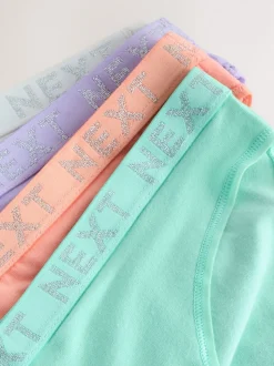 Pastel High Leg Cotton Logo Knickers 4 Pack