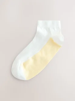 Pastel Marl Footbed Trainer Socks 4 Pack