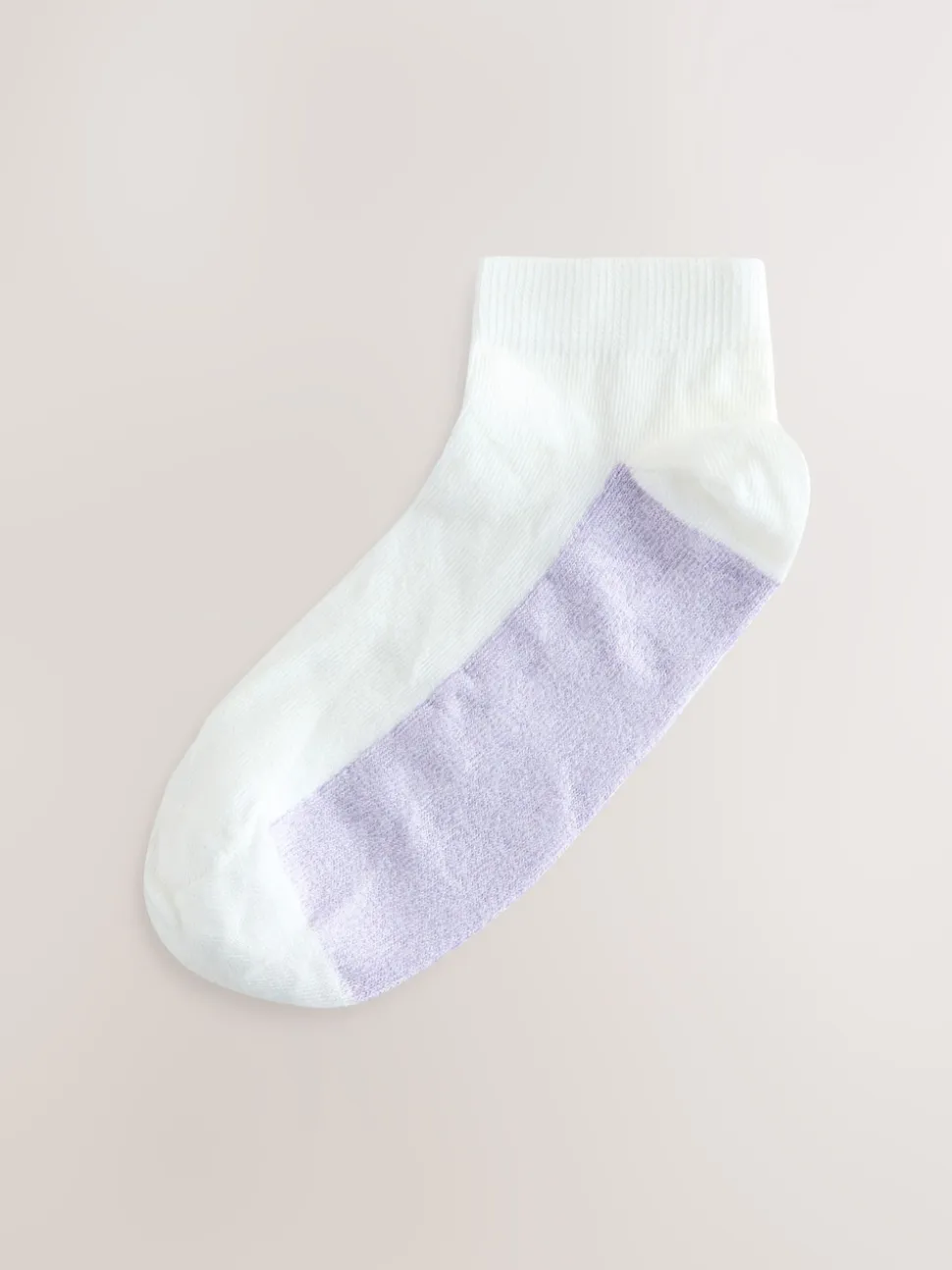 Pastel Marl Footbed Trainer Socks 4 Pack