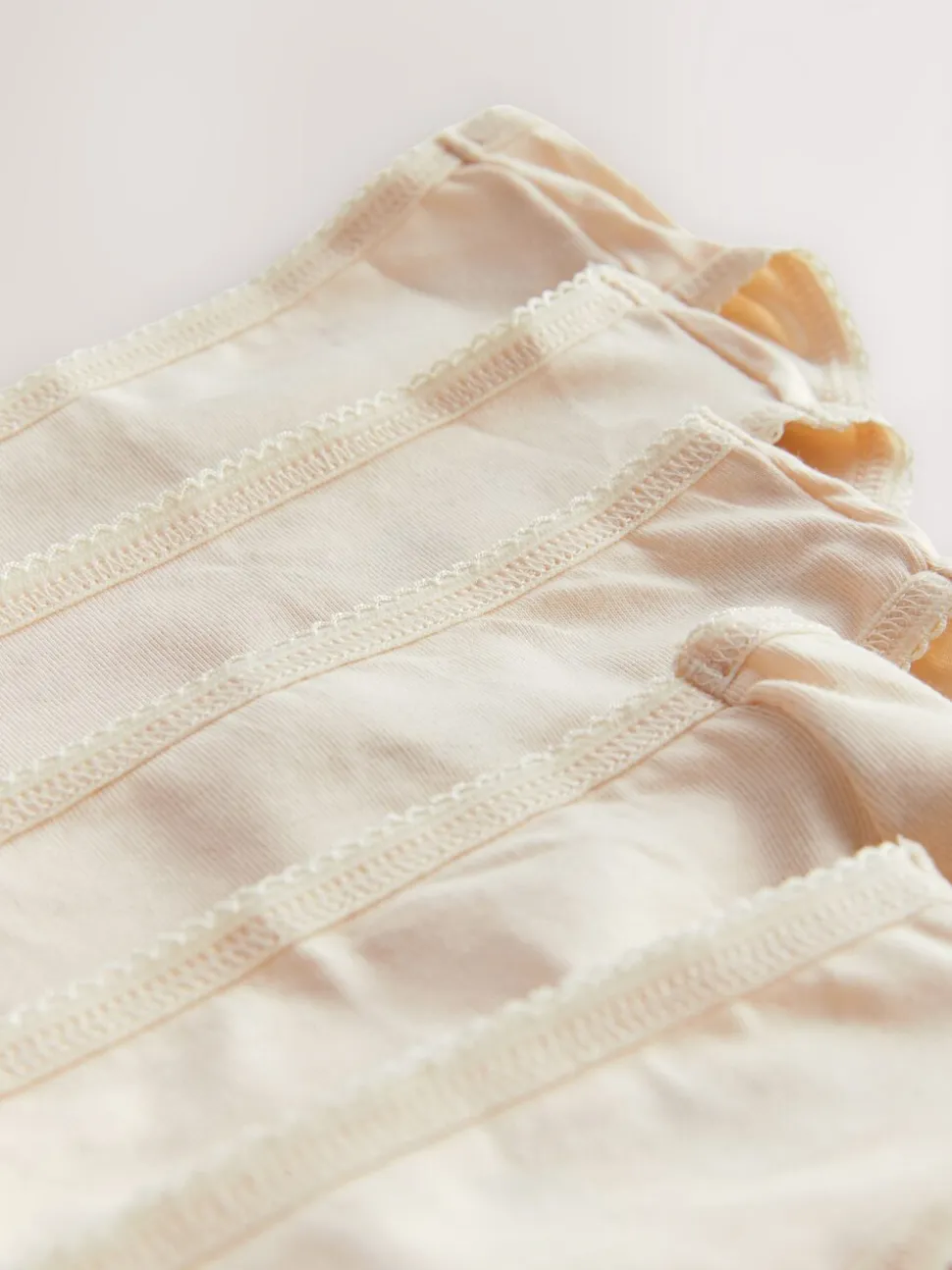 Pastel Rose Nude Bikini Cotton Rich Knickers 5 Pack