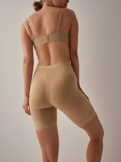 Pastel Rose Nude Cotton Blend Anti-Chafe Shorts 2 Pack