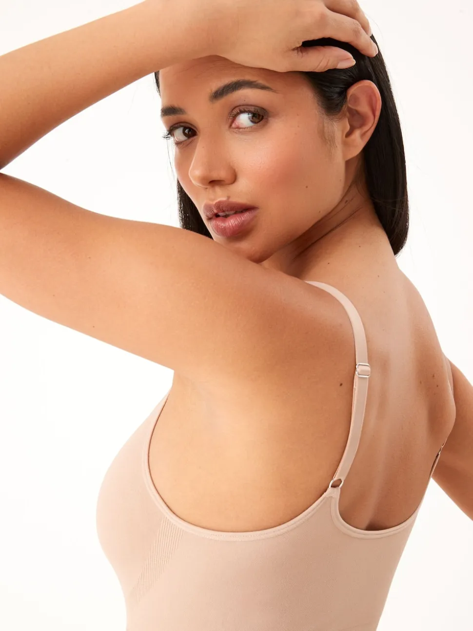 Pastel Rose Nude Firm Tummy Control Bodies