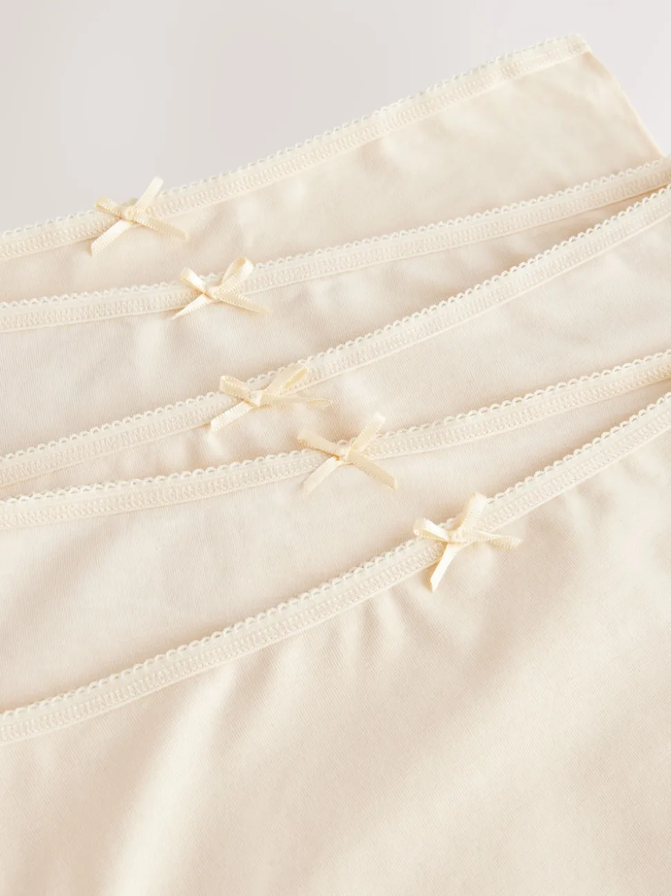 Pastel Rose Nude Full Brief Cotton Rich Knickers 5 Pack