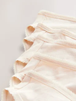 Pastel Rose Nude High Leg Cotton Rich Knickers 5 Pack