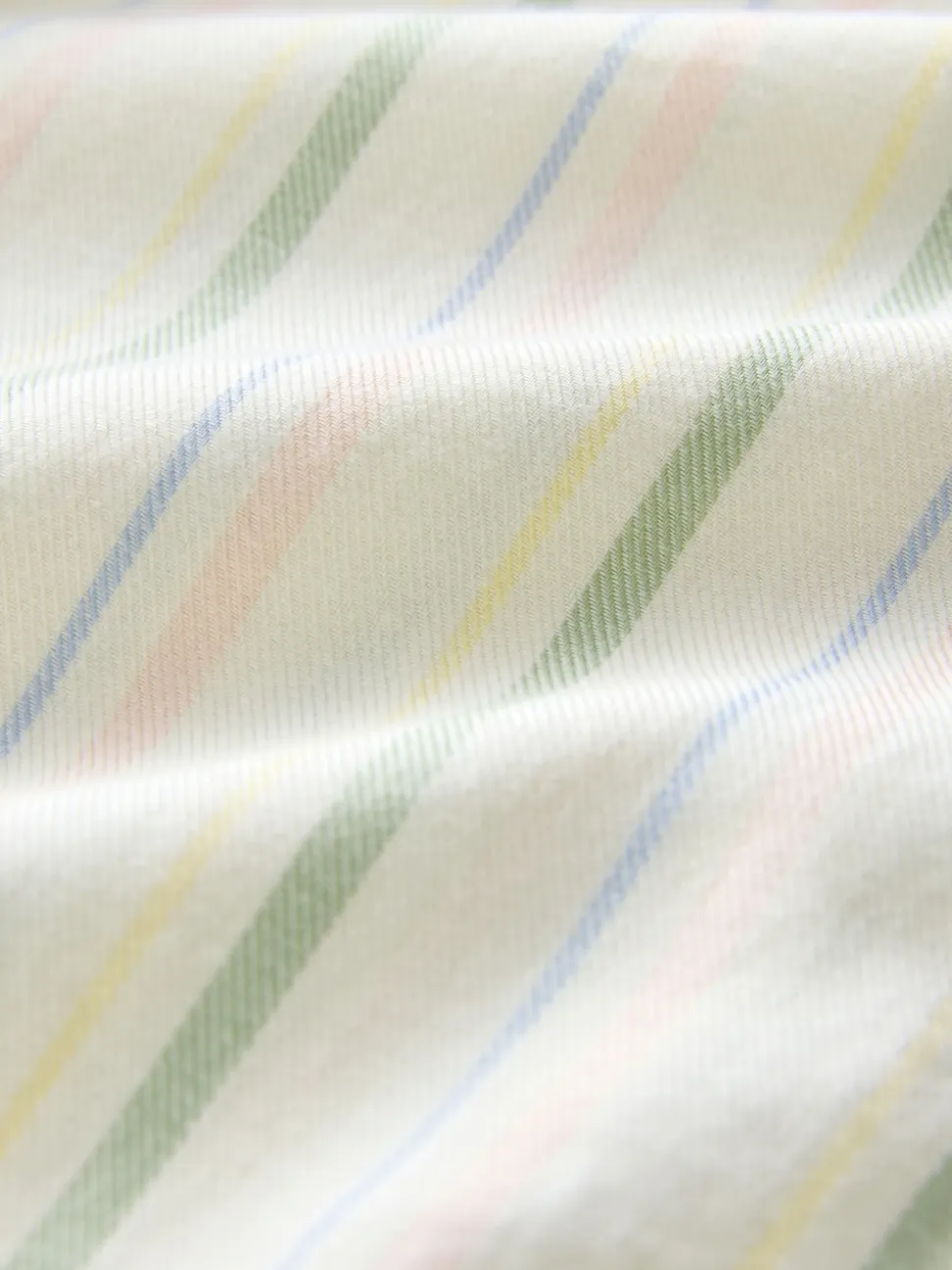 Pastel Stripe Relaxed 100% Cotton Button Down Casual Long Sleeve Shirt