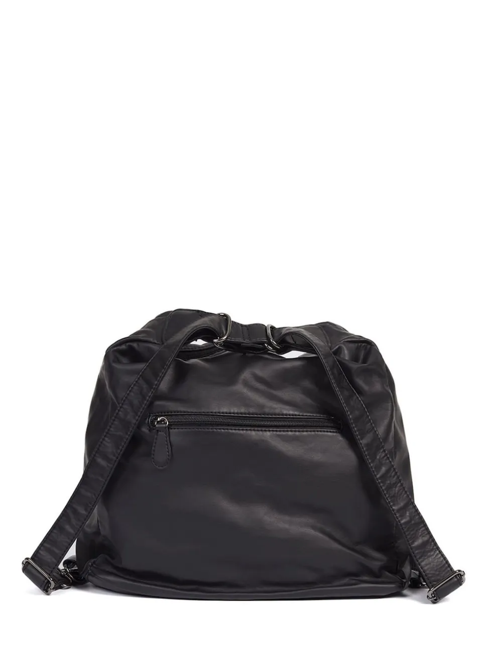 Pavers Black Convertible Shoulder Bag Backpack