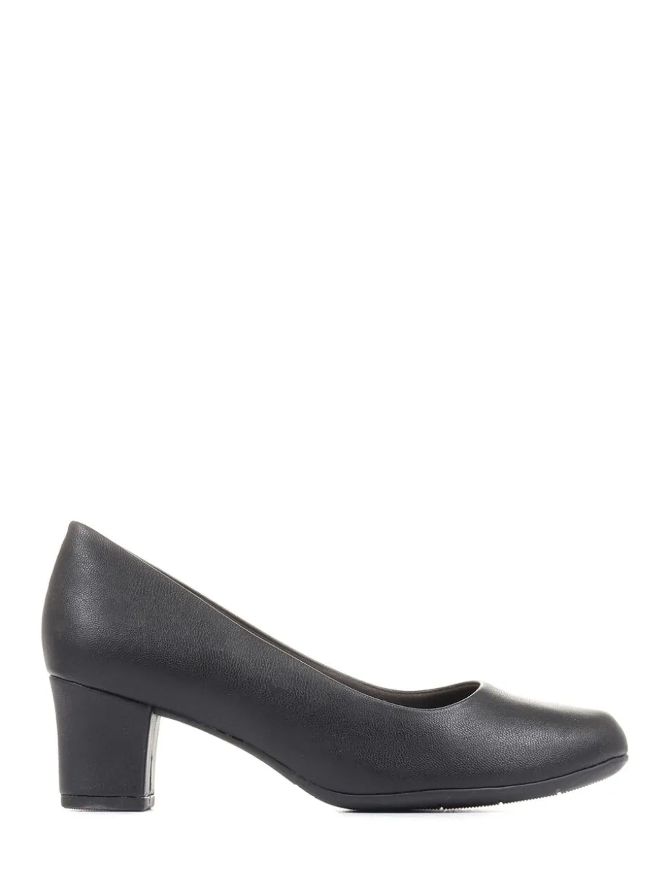Pavers Black Heeled Court Shoes
