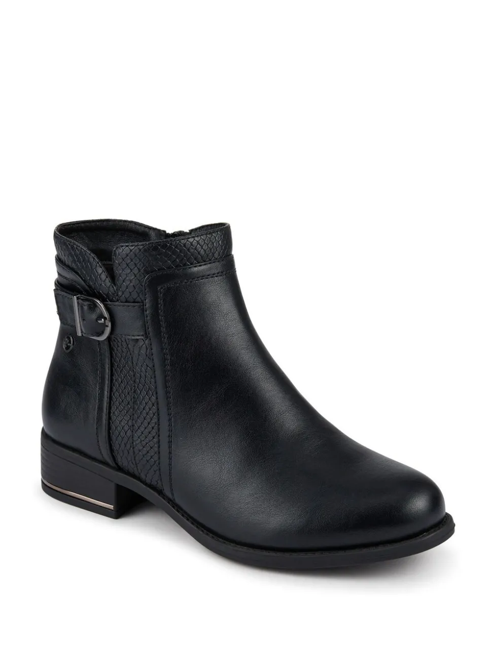 Pavers Black Ladies Ankle Boots Smart
