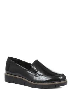 Pavers Black Ladies Slip-On Shoes