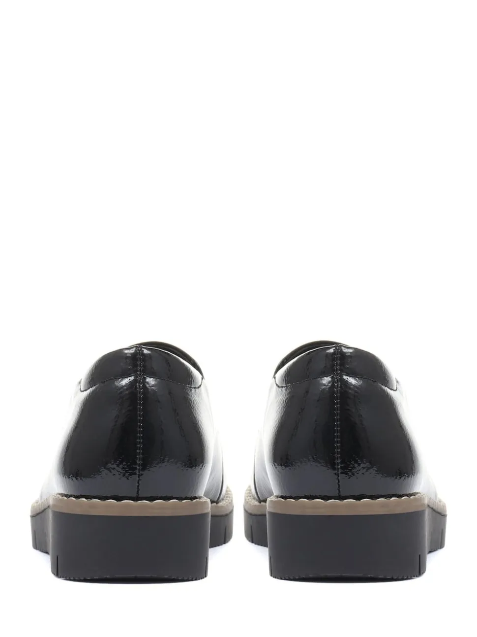 Pavers Black Ladies Slip-On Shoes