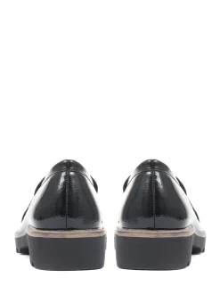 Pavers Black Patent Ladies Loafers