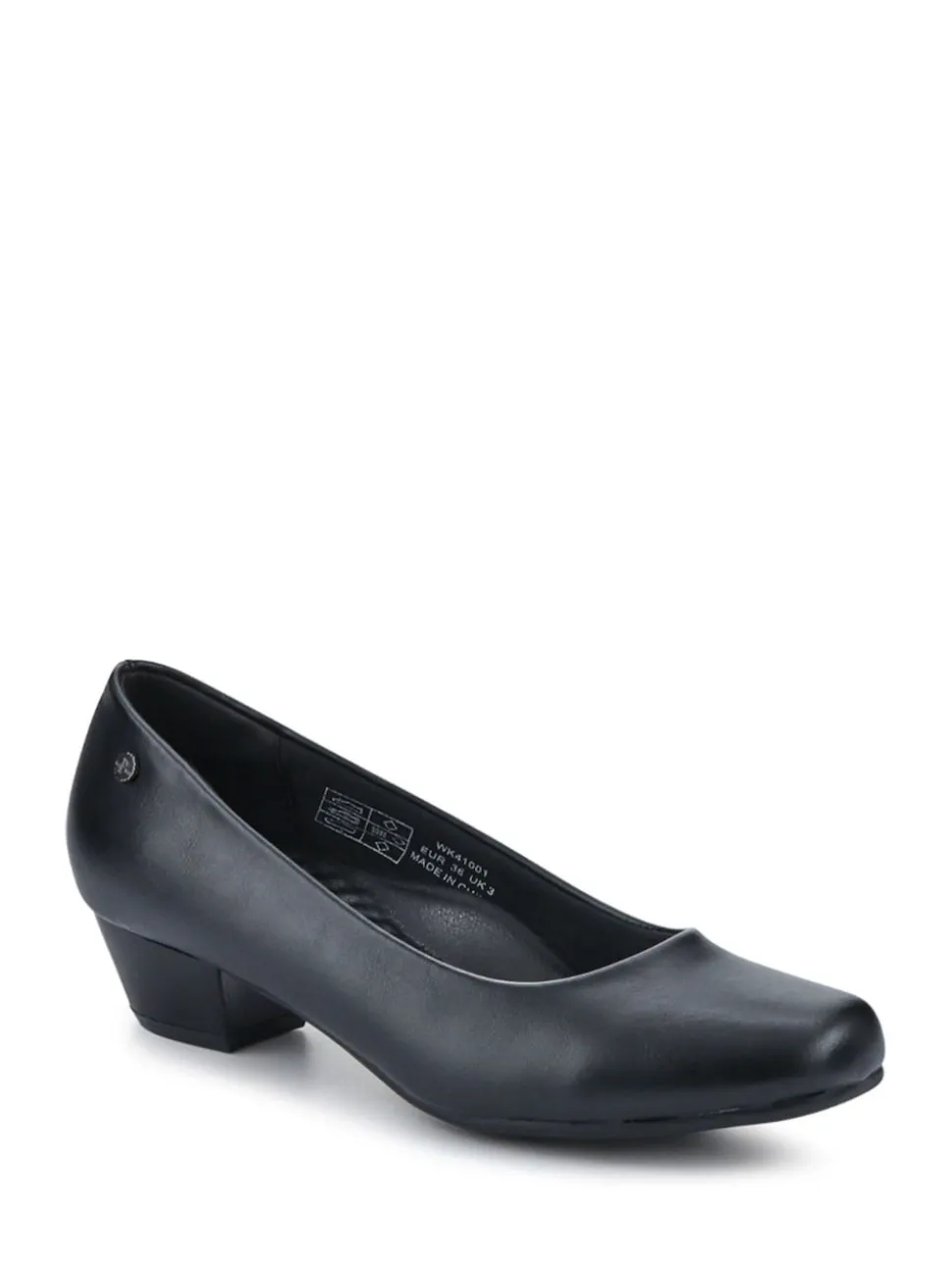 Pavers Black Smart Cushioned Court Shoes