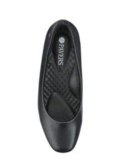 Pavers Black Smart Cushioned Court Shoes