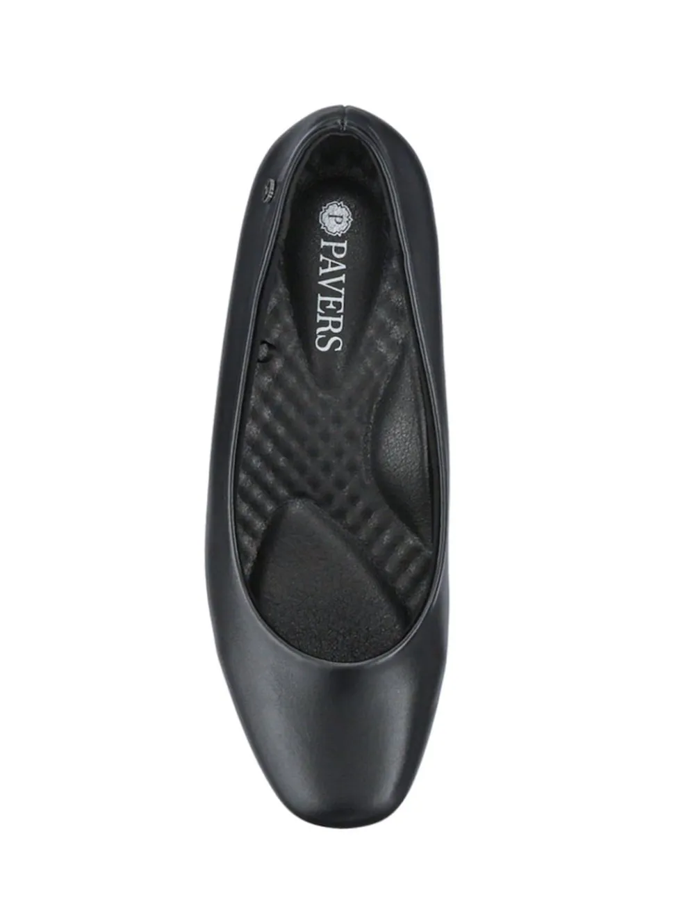 Pavers Black Smart Cushioned Court Shoes