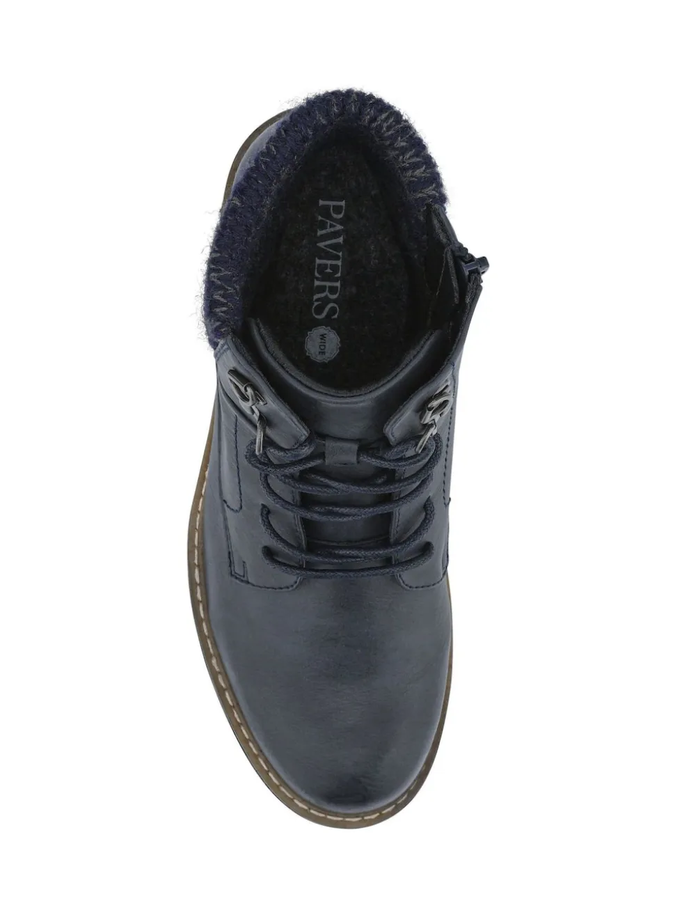 Pavers Blue Wide Fit Grippy Ankle Boots