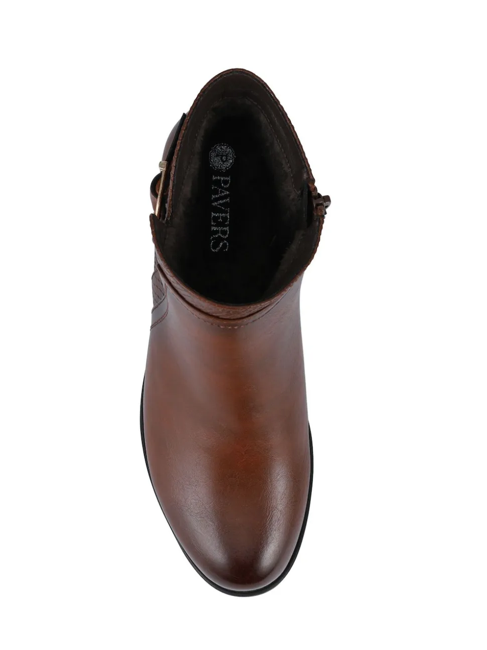 Pavers Brown Ladies Ankle Boots Smart