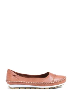 Pavers Natural Pavers Leather Slip On White Shoes
