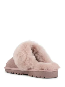 Pavers Pink Pavers Sheepskin Lined Slippers